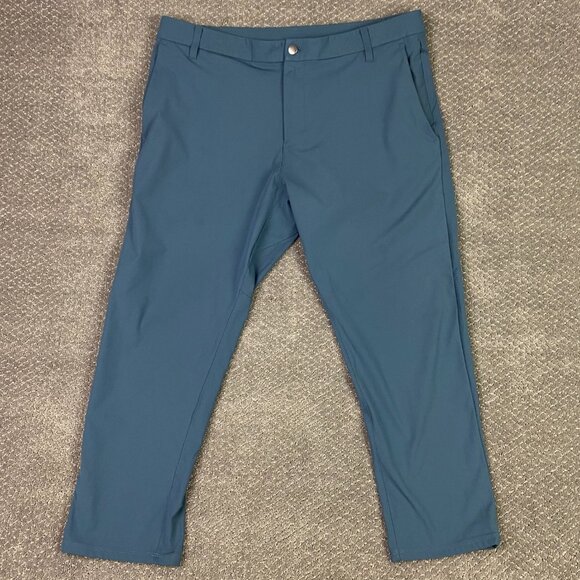 Lululemon Commission Pants Classic Warpstreme 28 Men's 38 Fits 38 x 27 Iron Blue - Picture 1 of 15